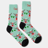 Rendierontwerp Kerstmis Sokken (Rechts)