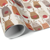 rendierpatroon-inpakpapier cadeaupapier (Rol Hoek)