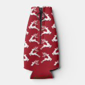 Rendierpatroon Kerstmis Flesjeskoeler (Achterkant)