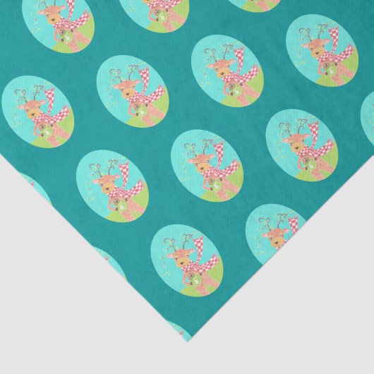 Rendierpatroon Vakantie tissuepapier (Detail)