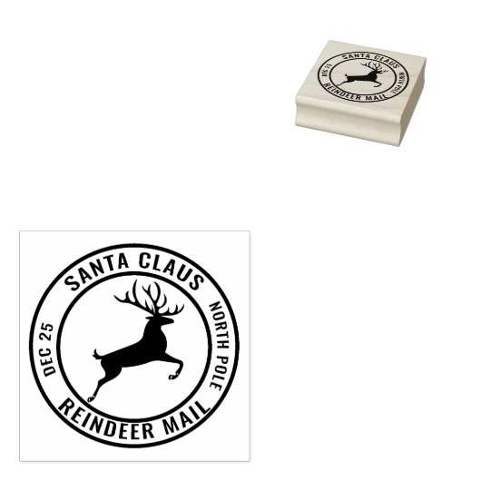 rendierpost rubberstempel (Gestempeld)