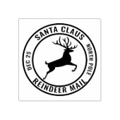 rendierpost rubberstempel (Afrduk)