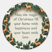 Rendierring Ronde Sticker (Voorkant)