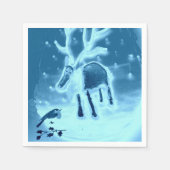 RendierRobin in de sneeuw Servetten (Voorkant)