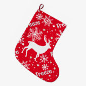 Rendierrood Grote Kerstsok (Voorkant (Hangend))