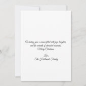 Rendier's Serenade Kerstgroet Kaart (Achterkant)