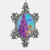 RENDIER'S SNEEUWVLOK ORNAMENT GEPERSONALISEERD (Links)