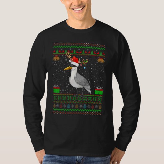 rendierSanta Hat komt overeen met Ugly Seagulls Bi T-shirt (Voorkant)