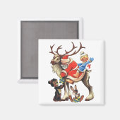 rendierSanta Magneet (Voorkant / Achterkant)