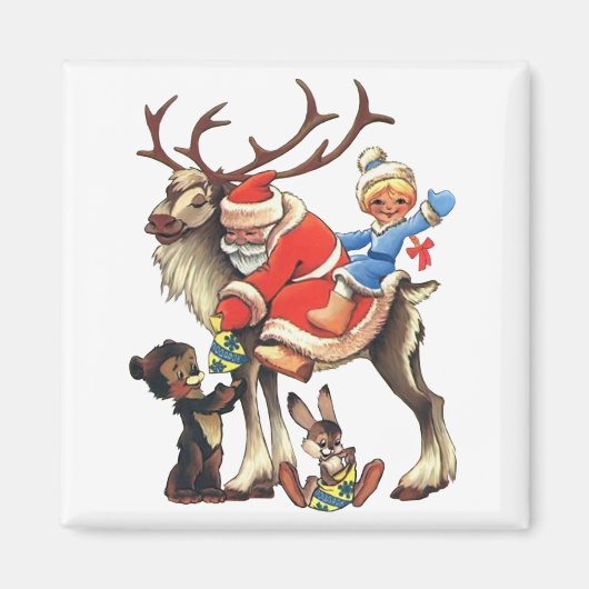 rendierSanta Magneet (Voorkant)