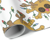 rendierschedel cadeaupapier (Rol Hoek)