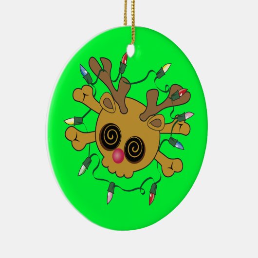 rendierschedel keramisch ornament (Rechts)