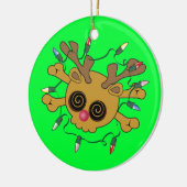 rendierschedel keramisch ornament (Links)