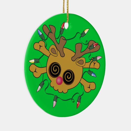 rendierschedel keramisch ornament (Rechts)