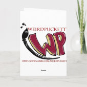 Rendierscheten Feestdagen Kaart (Achterkant)