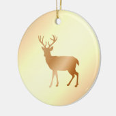 rendiersilhouet op sepia-schoppen keramisch ornament (Links)