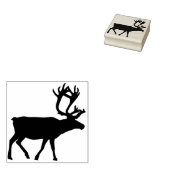 rendiersilhouet rubberstempel (Gestempeld)