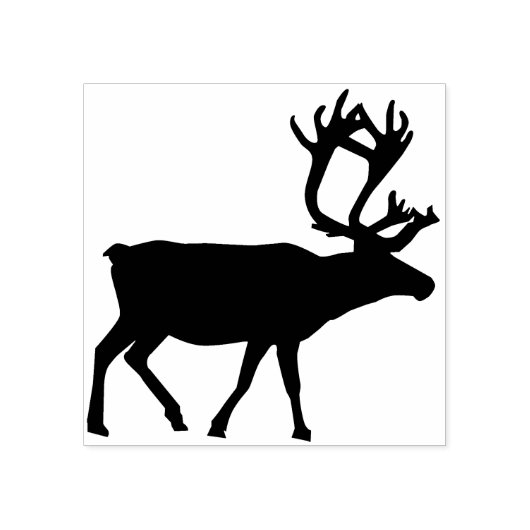 rendiersilhouet rubberstempel (Afrduk)