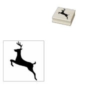 rendiersilhouet rubberstempel (Gestempeld)