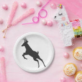 RendierSilhouette Papieren Bordje (Feest)