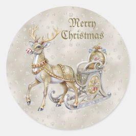 rendierslee-Kerst sticker