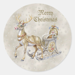 rendierslee-Kerst sticker