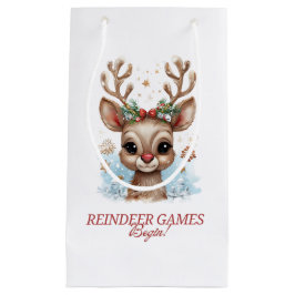 Rendierspelen beginnen! Vakantie cadeau tas Klein Cadeauzakje