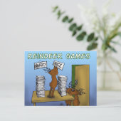 rendierspelletjes 3 briefkaart (Staand voorkant)