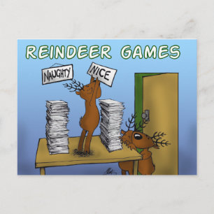 rendierspelletjes 3 briefkaart