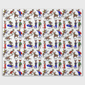 Rendierteam inpakpapier (Vlak)