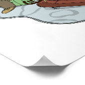 rendiertherapie | Funny Holiday Cartoon Poster (Hoek)