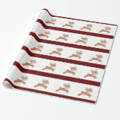  rendiertje cadeaupapier (Uitgerold)