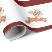  rendiertje cadeaupapier (Rol Hoek)