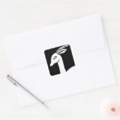rendiertje vierkante sticker (Envelop)