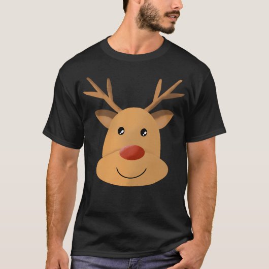 rendiervakantie gewenst patroon t-shirt (Voorkant)