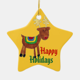 rendiervakantieversiering keramisch ornament