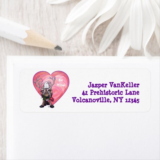 rendierValentijnsdag Etiket (Insitu)