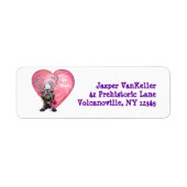 rendierValentijnsdag Etiket (Voorkant)