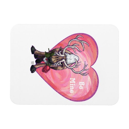 rendierValentijnsdag Magneet (Horizontaal)