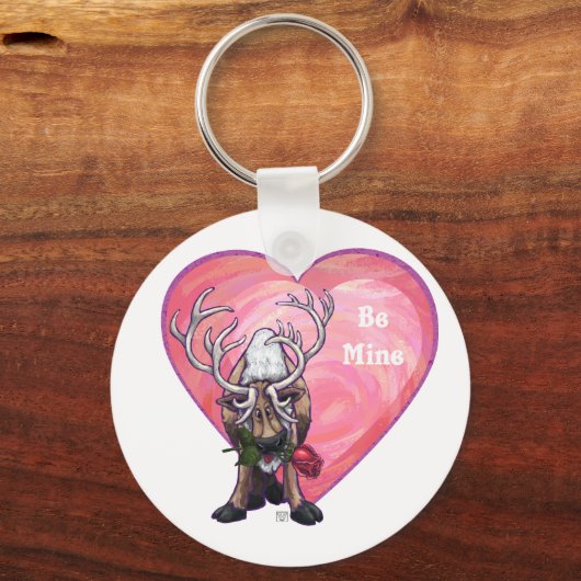 rendierValentijnsdag Sleutelhanger (Voorkant)