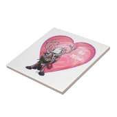 rendierValentijnsdag Tegeltje (Zijkant)