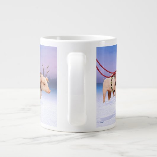 rendiervarkens grote koffiekop (Achterkant)