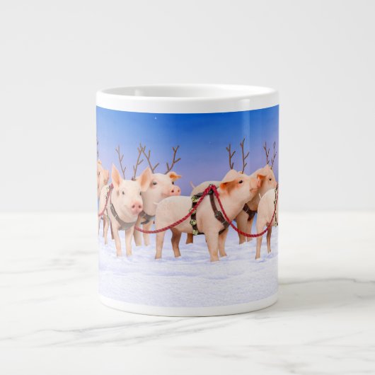 rendiervarkens grote koffiekop (Voorkant)