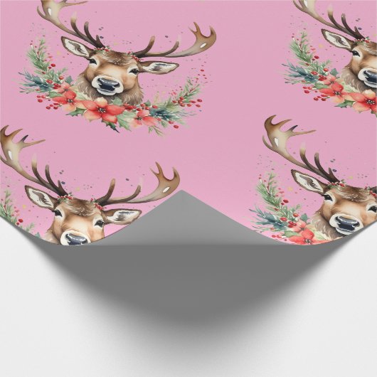  rendierverpakkingspapier cadeaupapier (Hoek)