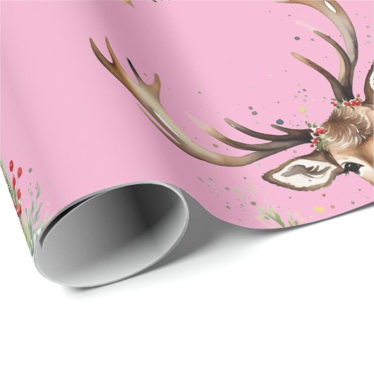  rendierverpakkingspapier cadeaupapier (Rol Hoek)