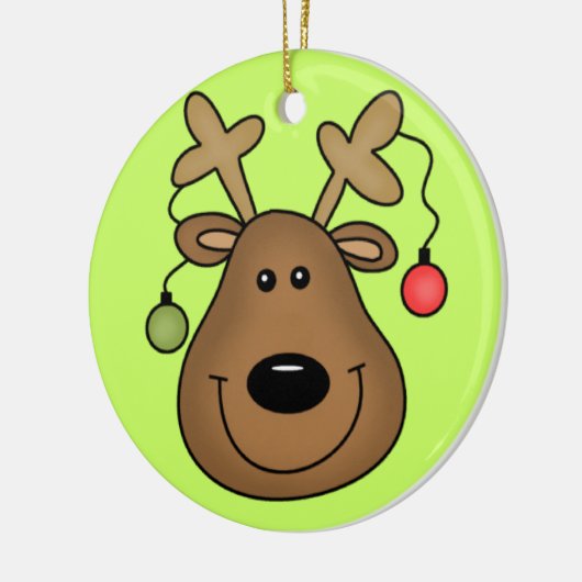  rendierversiering keramisch ornament (Links)