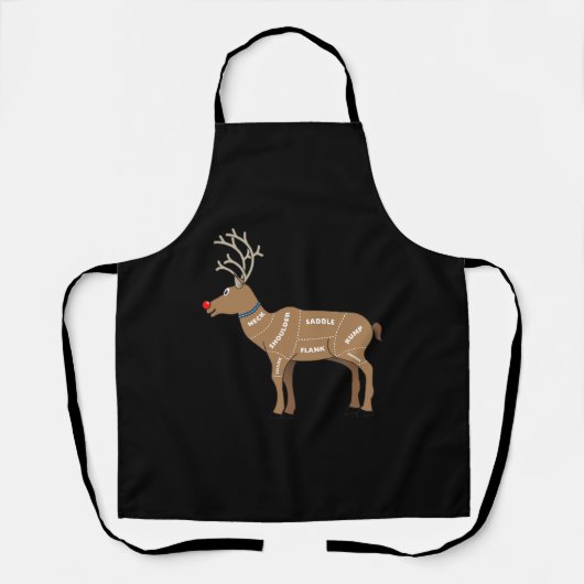rendiervlees voor kerstmis schort (Voorkant)