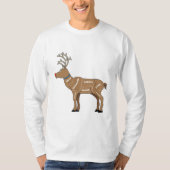 rendiervlees voor kerstmis t-shirt (Voorkant)