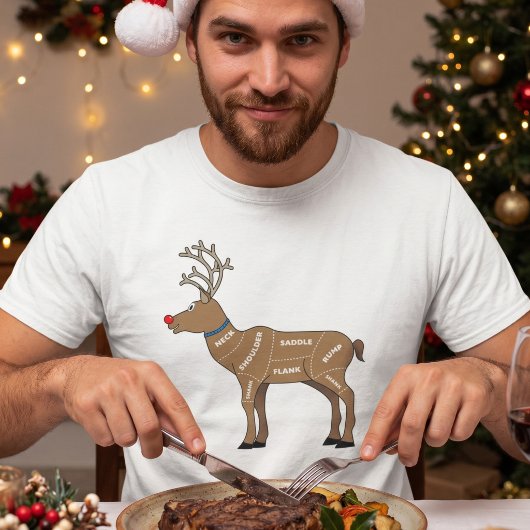 Rendiervlees voor Kerstmis T-shirt