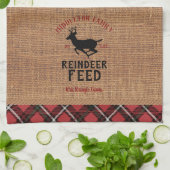 rendiervoer - Personaliseren Theedoek (Gevouwen)